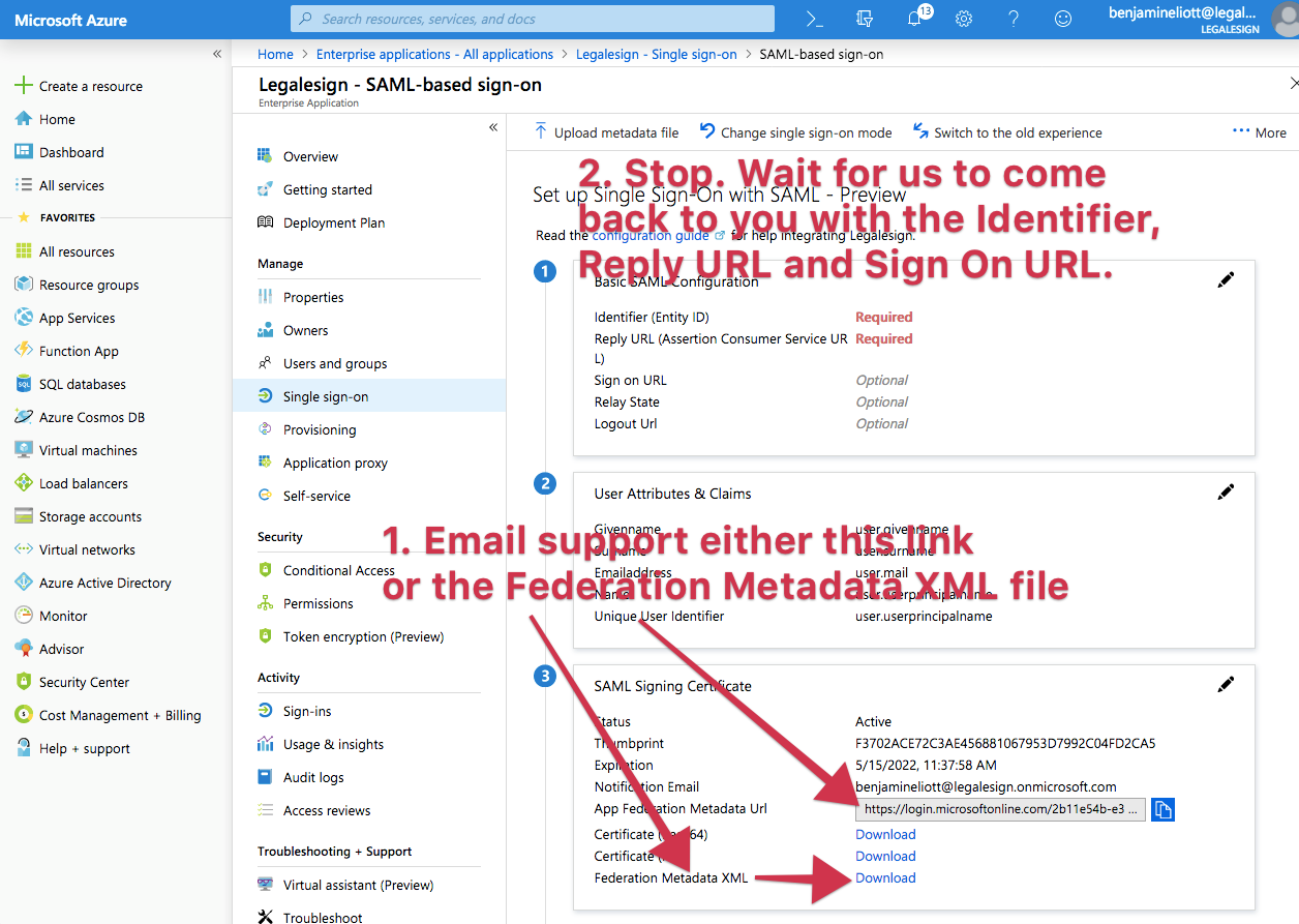 SSO with Azure Active Directory for your electronic signature software